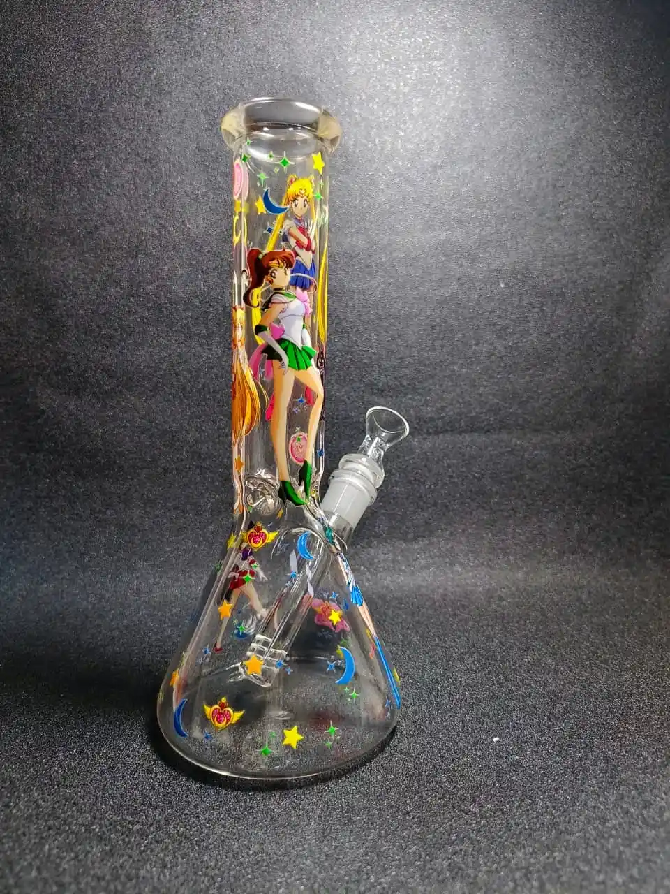 10" Sailor Moon Crystal Ice Beaker Glass Bong
