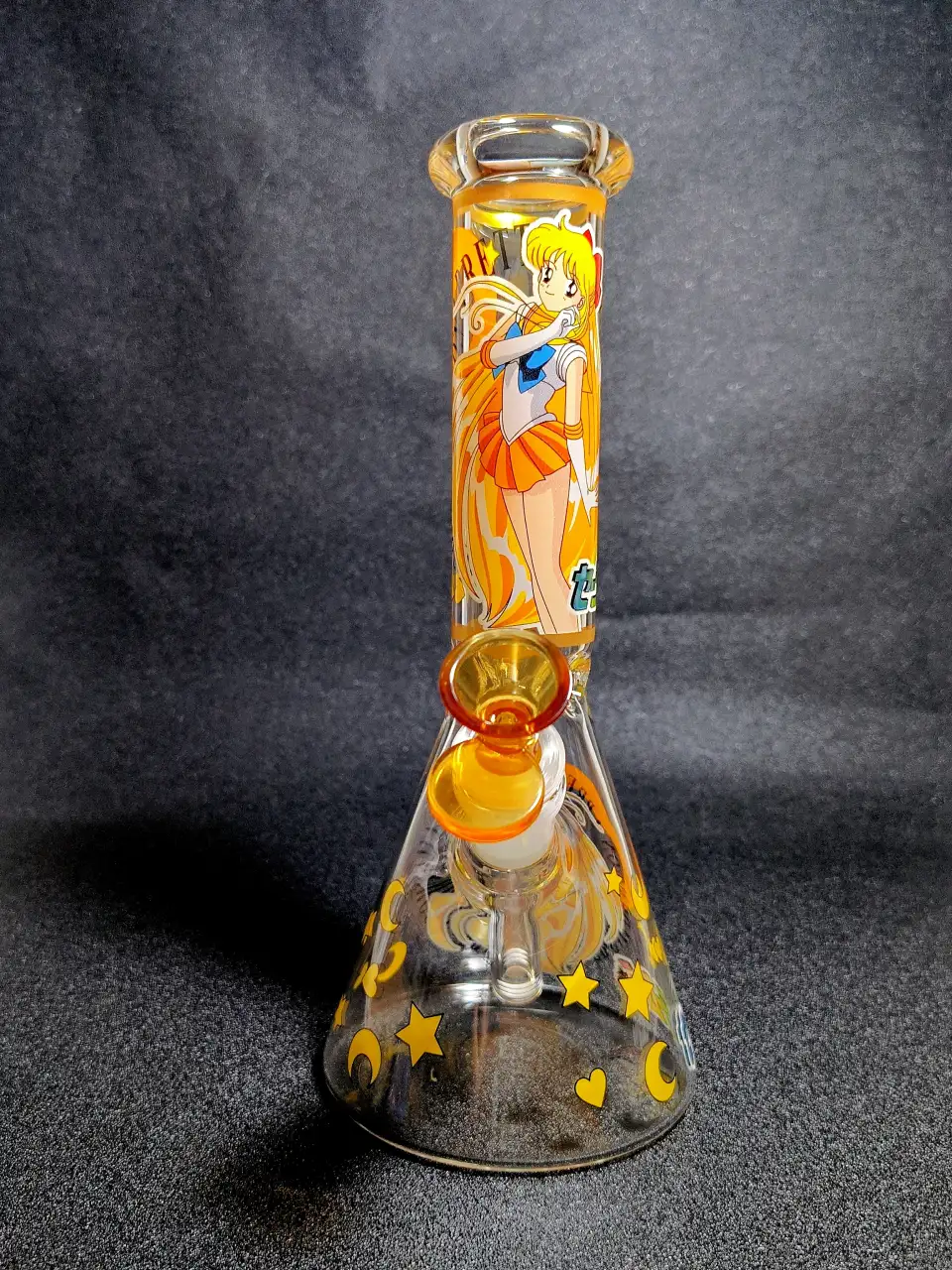 10" Sailor Moon Usagi Tsukino Magical Girl Beaker Glass Bong