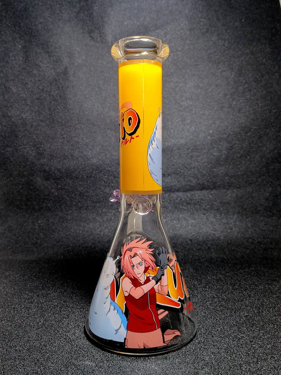 Sakura Katsuyu Naruto Medical Ninja Beaker Glass Bong
