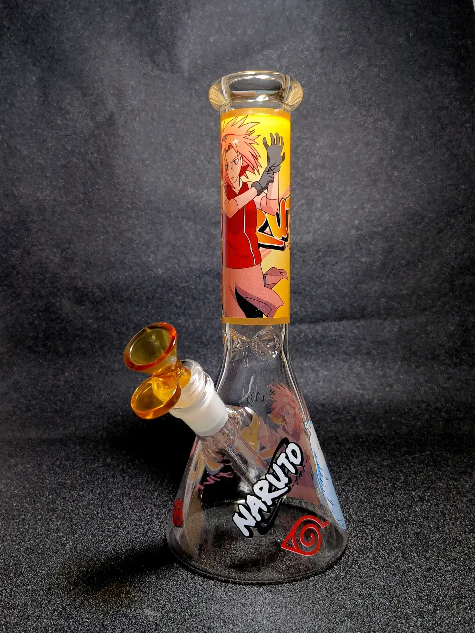 Sakura Katsuyu Naruto Medical Ninja Beaker Glass Bong