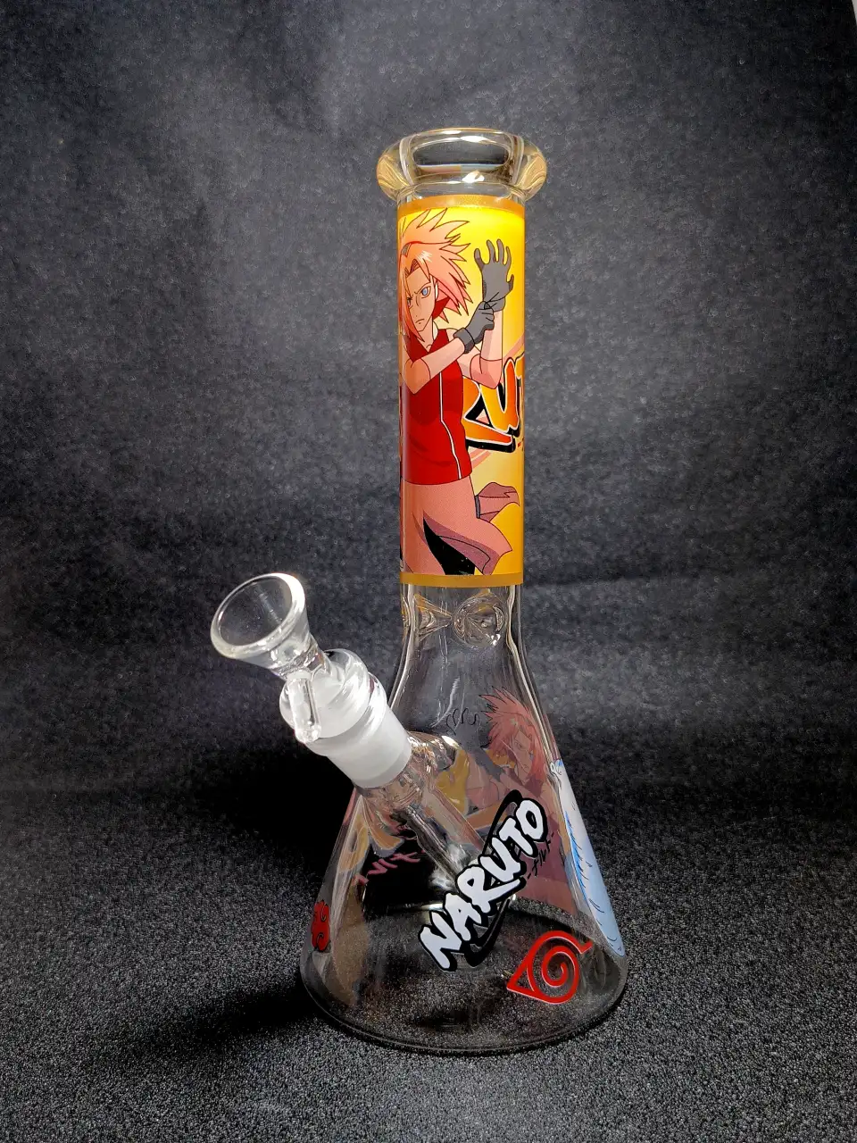 Sakura Katsuyu Naruto Medical Ninja Beaker Glass Bong