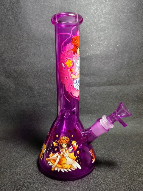 10″ Sakura Kinomoto Cardcaptor Sakura Magic Wand Kero Purple Beaker Glass Bong 10" Sakura Kinomoto Cardcaptor Sakura Magic Wand Kero Purple Beaker Glass Bong