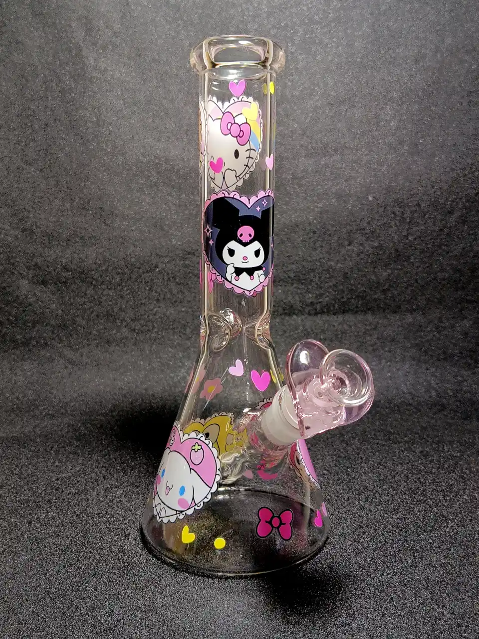 Sanrio All-Stars Hello Kitty & Friends Hearts & Bows Beaker Glass Bong