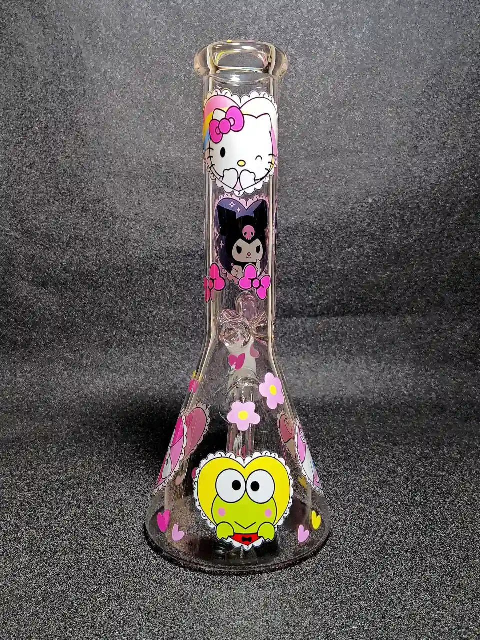Sanrio All-Stars Hello Kitty & Friends Hearts & Bows Beaker Glass Bong