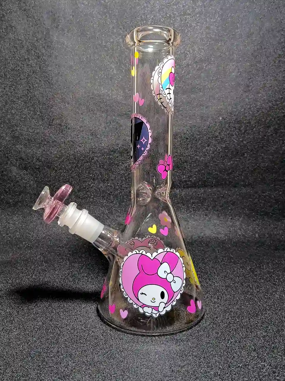 Sanrio All-Stars Hello Kitty & Friends Hearts & Bows Beaker Glass Bong