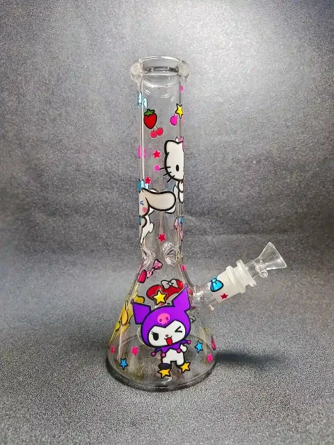 10″ Sanrio Friends Star Wish Park Beaker Glass Bong 10" Sanrio Friends Star Wish Park Beaker Glass Bong