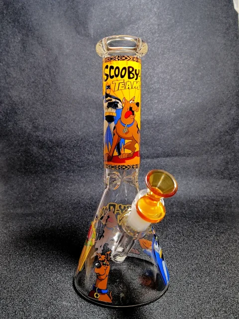 10" Scooby-Doo Batman DC Team-Up Beaker Glass Bong