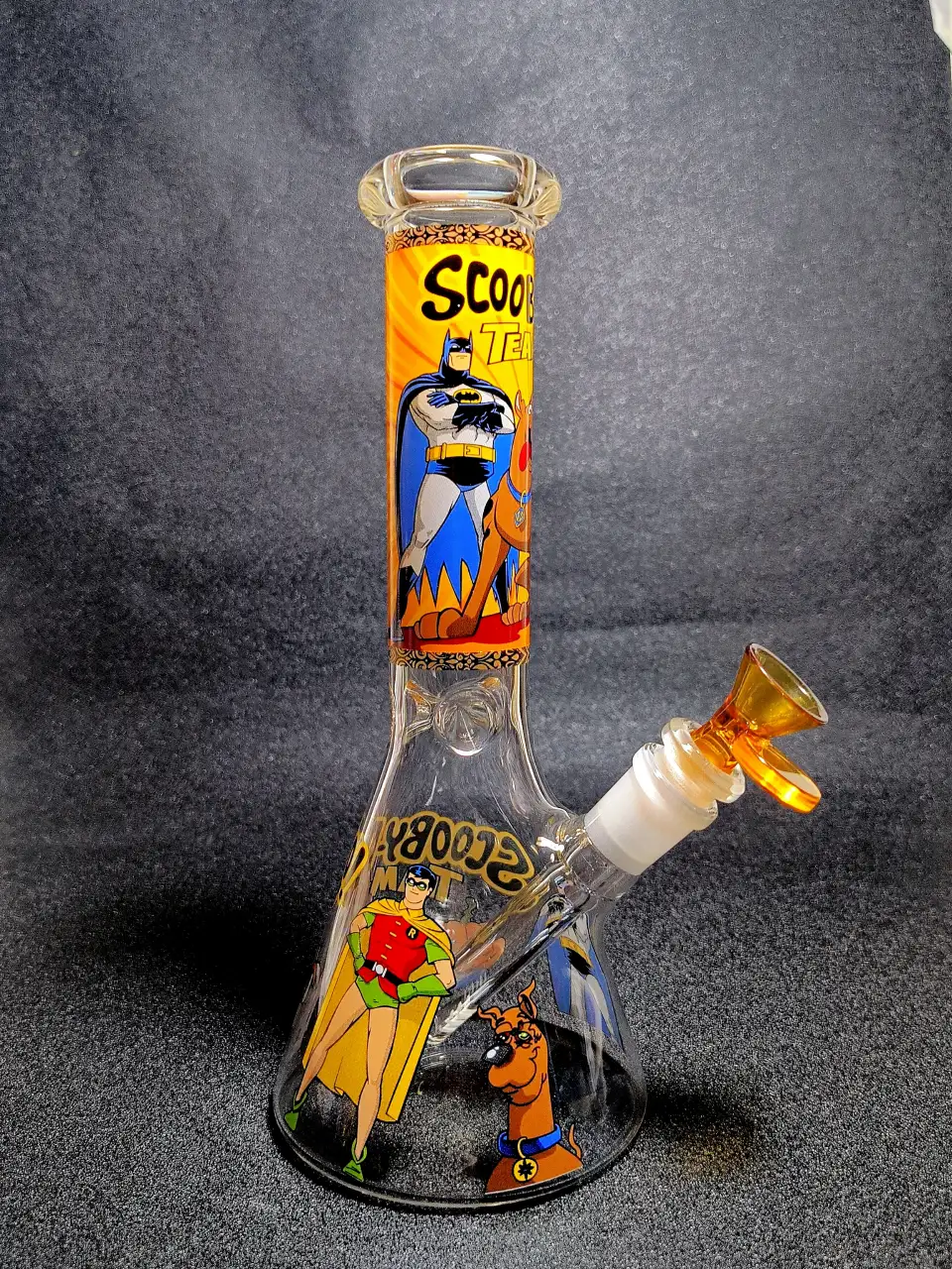 10" Scooby-Doo Batman DC Team-Up Beaker Glass Bong