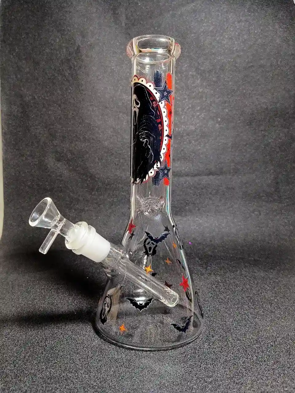 Scream Ghostface Night Horror Beaker Glass Bong