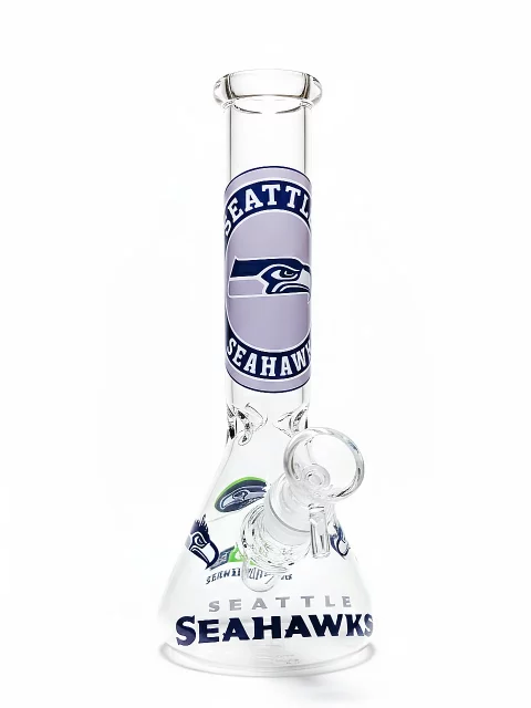 10" Seattle Seahawks Beaker Glass Bong