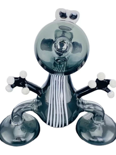 6″ Shadow Black Yoshi Dab Rig/Bubbler 6" Shadow Black Yoshi Dab Rig/Bubbler