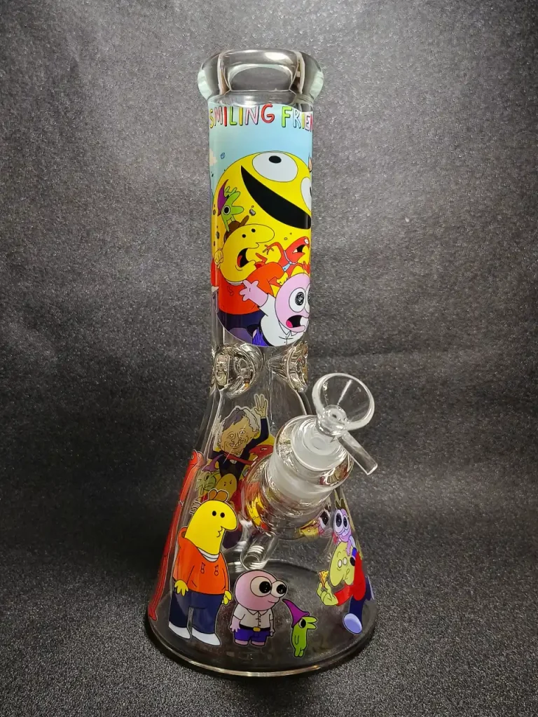 12" Smiling Friends Charlie & Pim 7mm Thick Glass Bong