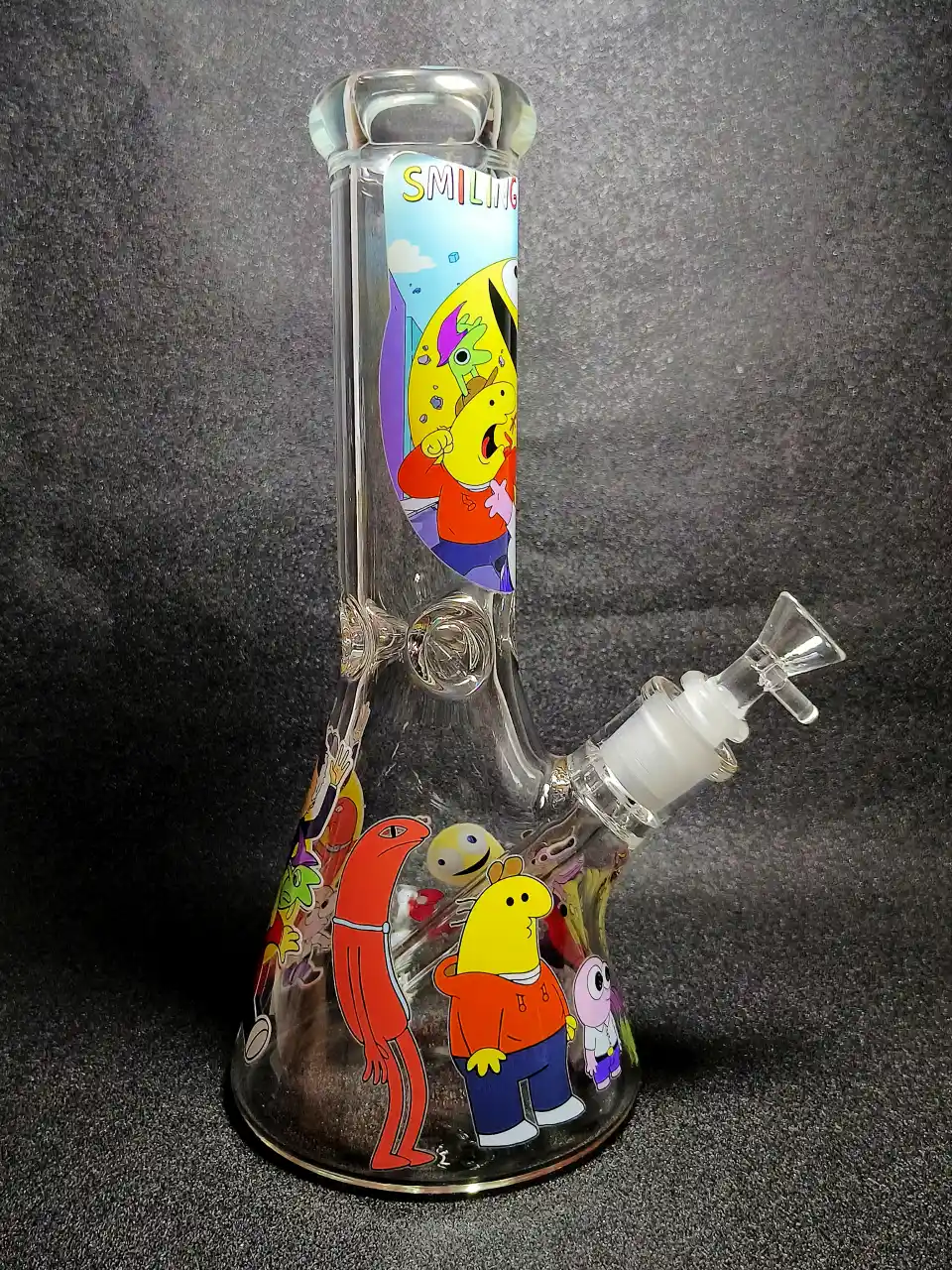 12" Smiling Friends Charlie & Pim 7mm Thick Glass Bong