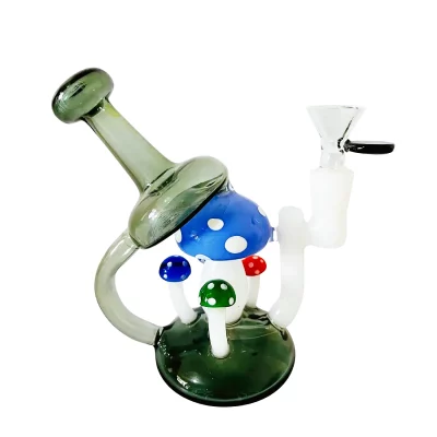7" Smoky Cute Mini Mushroom Glass Bong/Dab Rig