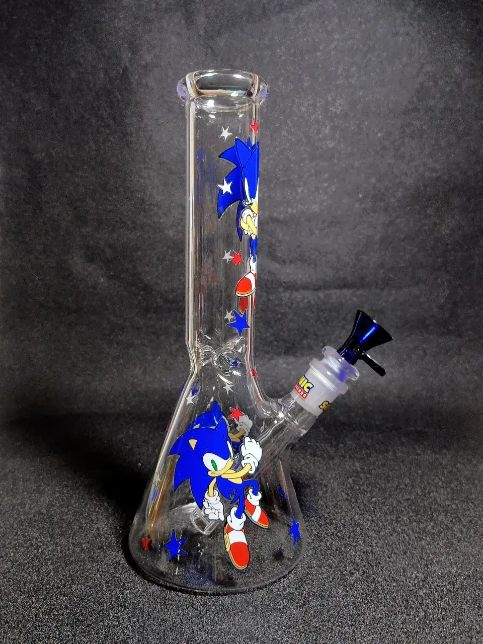 Sonic the Hedgehog SEGA Speed Blue Beaker Glass Bong