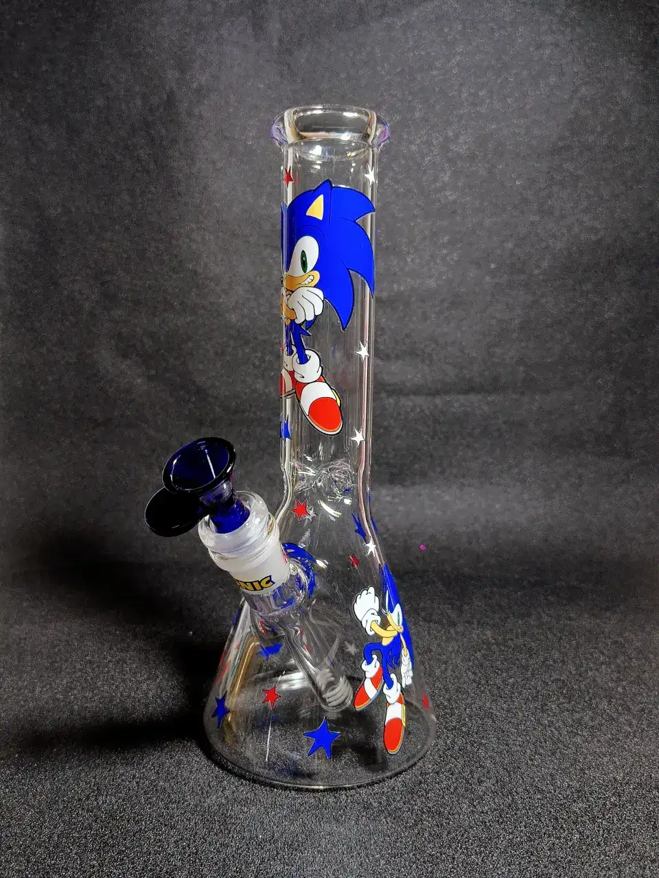 Sonic the Hedgehog SEGA Speed Blue Beaker Glass Bong