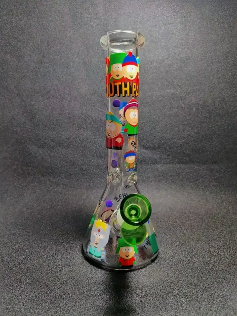 10" South Park Cartoon Chaos Character Beaker Glass Bong