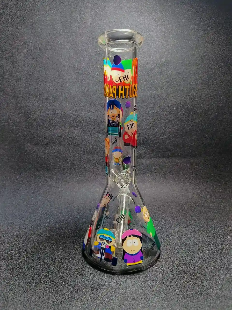 10" South Park Cartoon Chaos Character Beaker Glass Bong