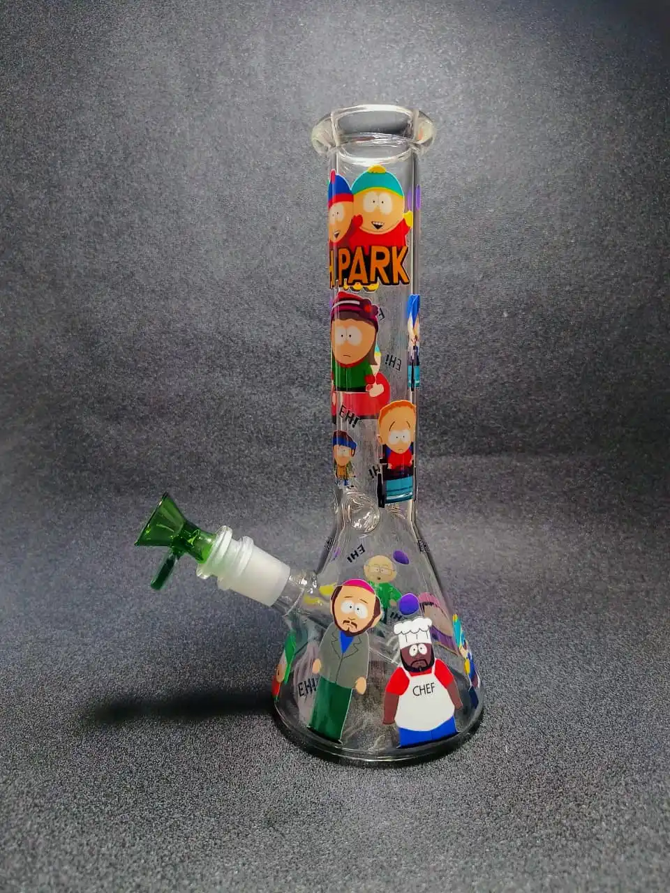 10" South Park Cartoon Chaos Character Beaker Glass Bong