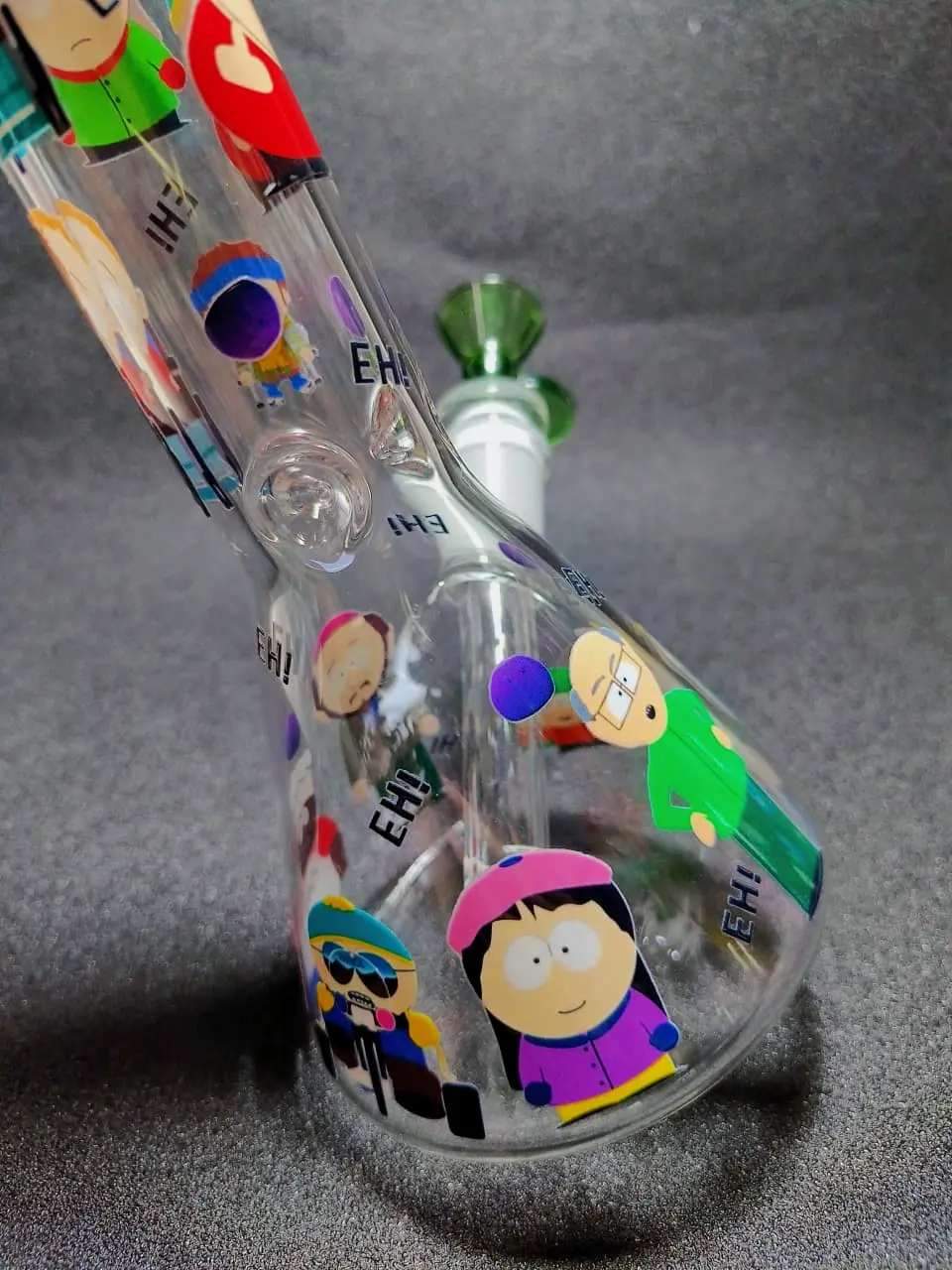10" South Park Cartoon Chaos Character Beaker Glass Bong