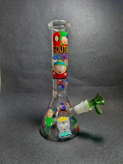 10″ South Park Cartoon Chaos Character Beaker Glass Bong 10" South Park Cartoon Chaos Character Beaker Glass Bong
