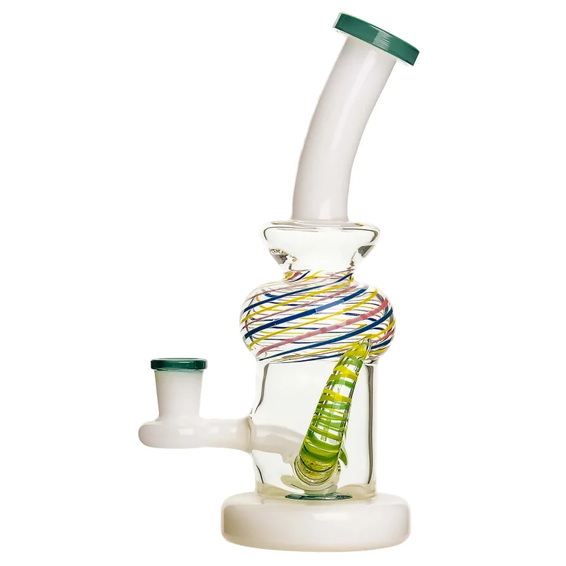 8.5" Spiral Horns Glass Bong