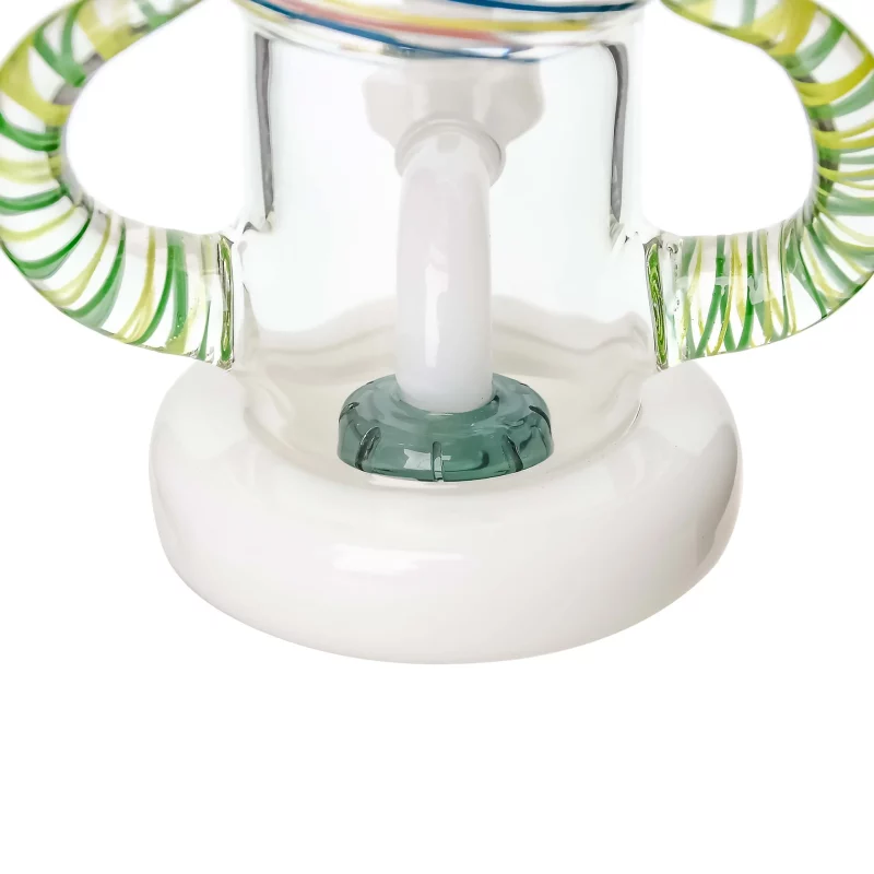 8.5" Spiral Horns Glass Bong