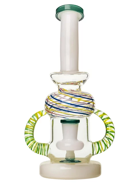 8.5" Spiral Horns Glass Bong