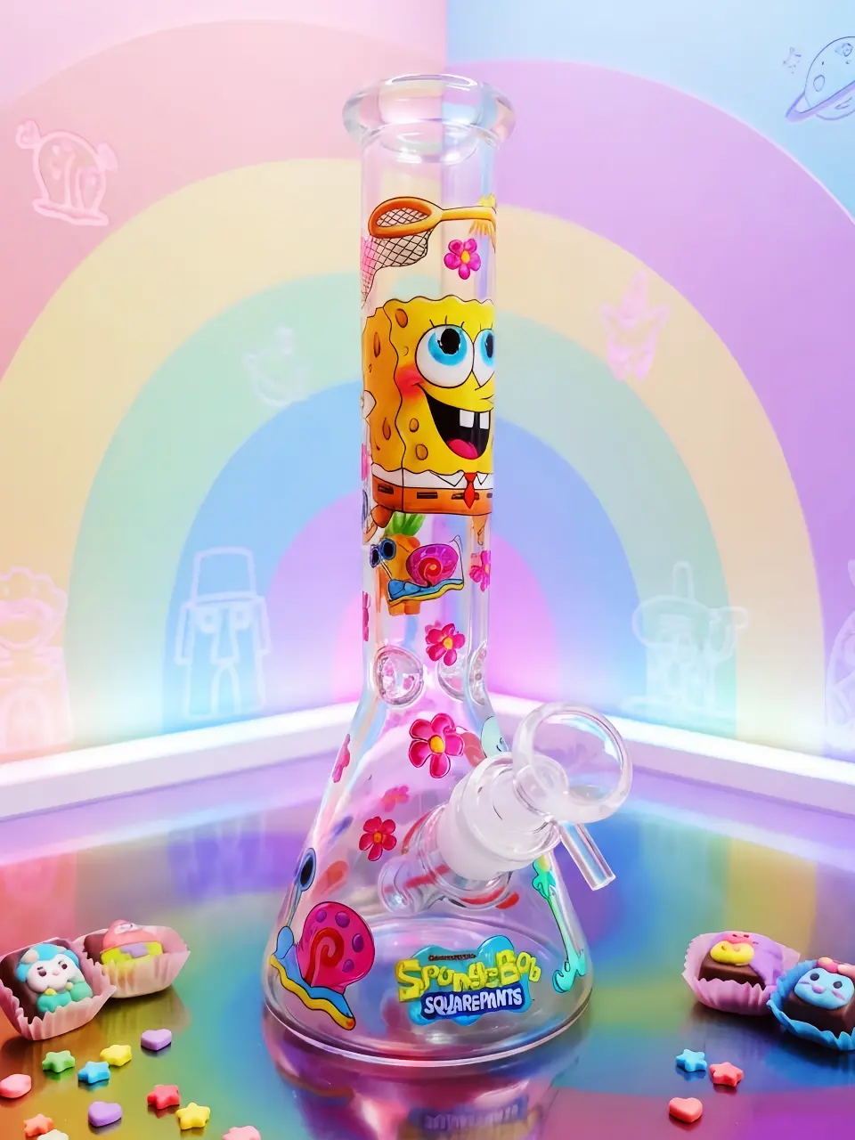 10" SpongeBob SquarePants Beaker Glass Bong - Image 6