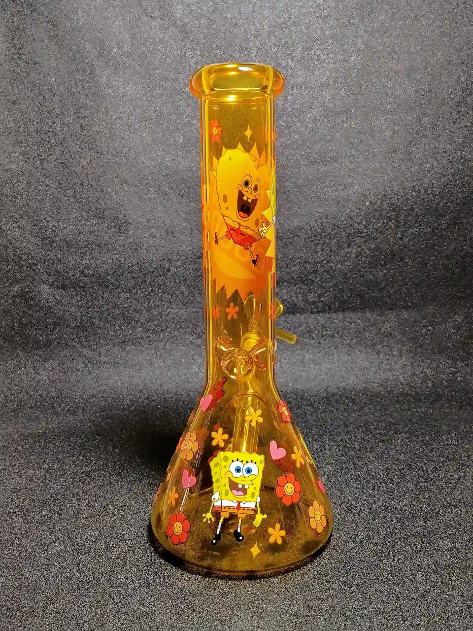 SpongeBob SquarePants Retro Daisy Amber Glass Bong
