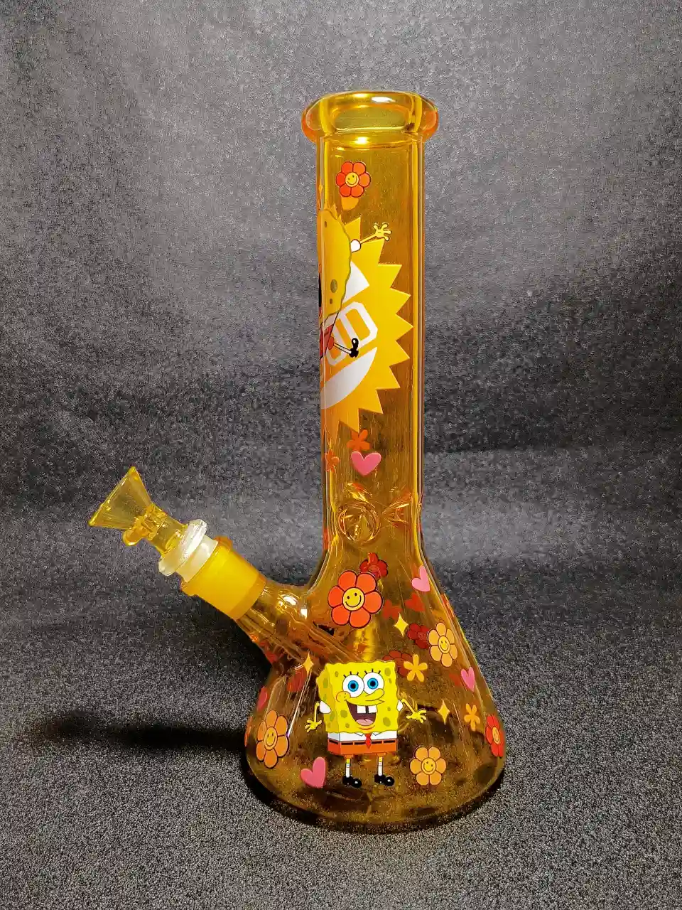 SpongeBob SquarePants Retro Daisy Amber Glass Bong