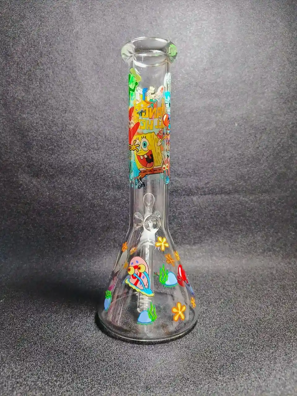 10" SpongeBob “The Gang’s All Here” Beaker Glass Bong
