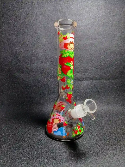 10" Strawberry Shortcake Retro Garden Glass Bong