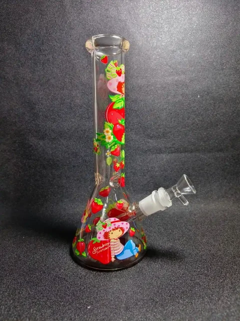 10″ Strawberry Shortcake Retro Garden Glass Bong 10" Strawberry Shortcake Retro Garden Glass Bong