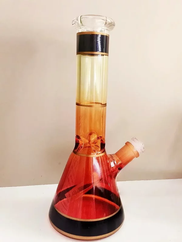 10" Sunset Ombre Glass Beaker Bong
