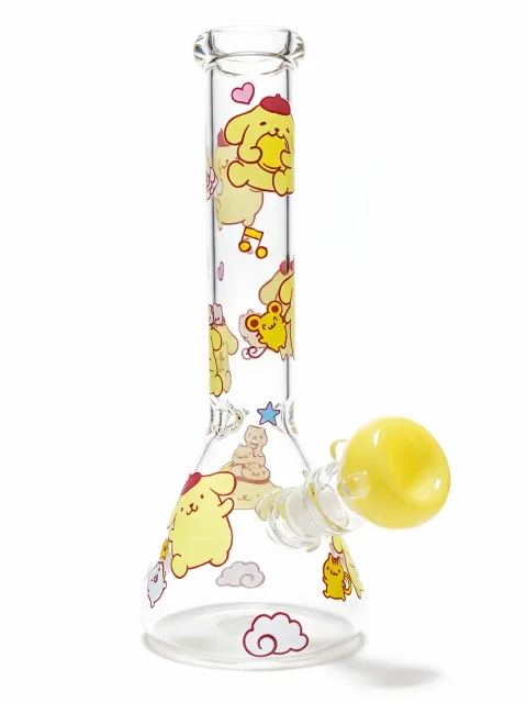 10" Sweet Pompompurin Beaker Glass Bong