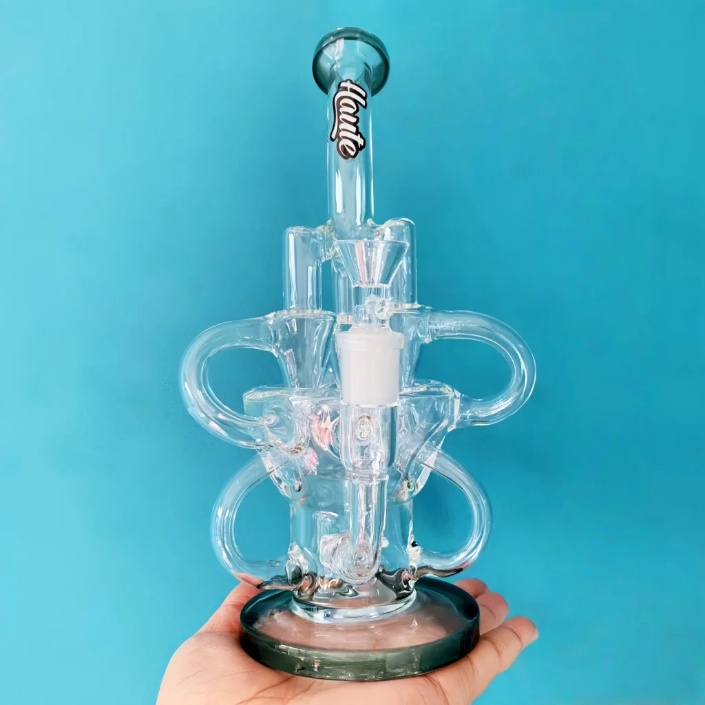 11" Swiss Recycler Glass Water Bong with Disc Perc