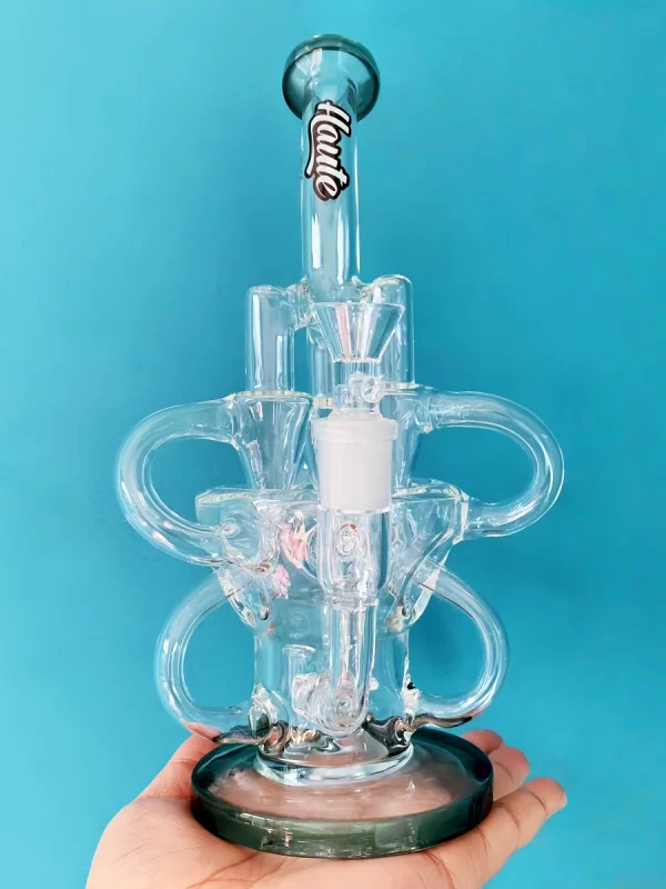 11" Swiss Recycler Glass Water Bong with Disc Perc