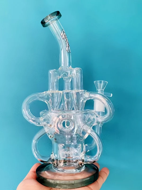 11" Swiss Recycler Glass Water Bong with Disc Perc