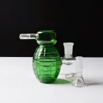 Tactical Grenade Mini Bubbler | Green & Blue