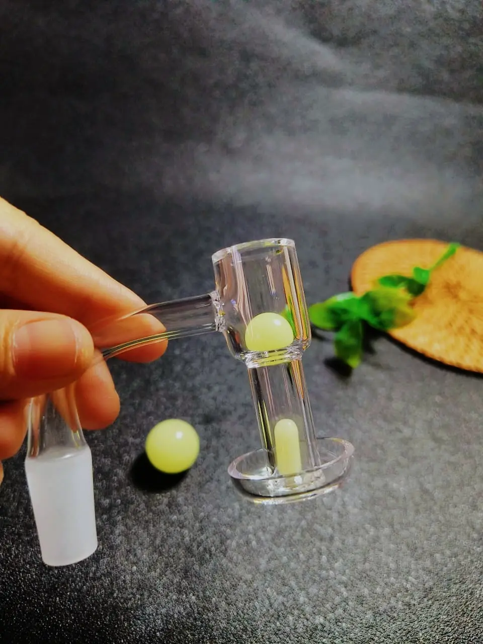 Terp Slurper Quartz with Quartz Pillar & Pearl Reactor Kit