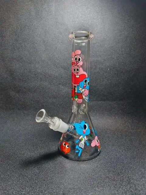 The Amazing World of Gumball Cartoon Beaker Glass Bong The Amazing World of Gumball Cartoon Beaker Glass Bong