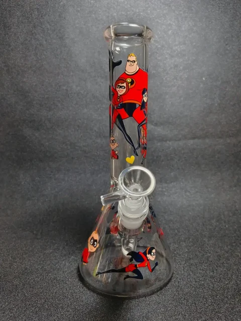The Incredibles Superhero Family Red Suit Glass Bong