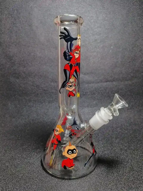 The Incredibles Superhero Family Red Suit Glass Bong The Incredibles Superhero Family Red Suit Glass Bong