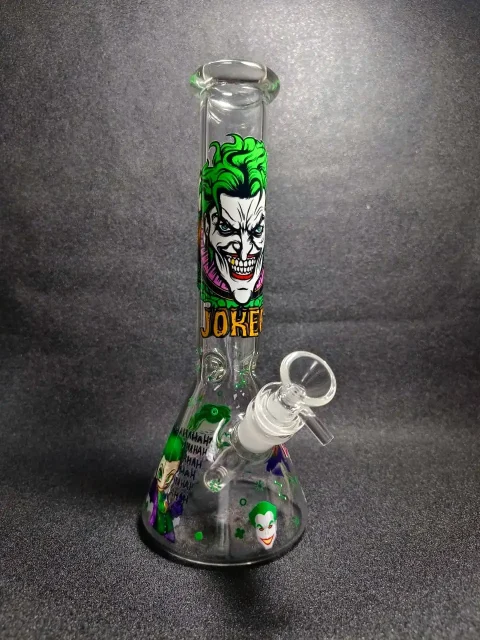 10" The Joker Inspired Beaker Glass Bong