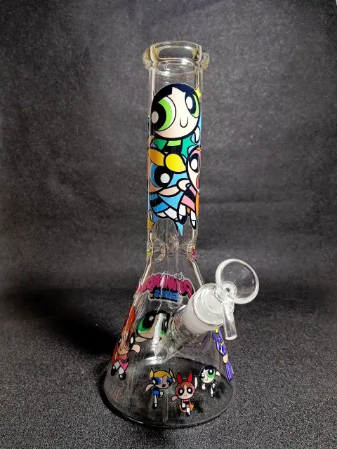 The Powerpuff Girls Classic Superhero Beaker Glass Bong