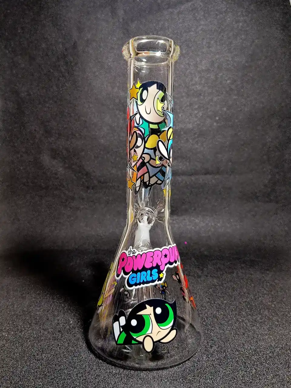 The Powerpuff Girls Classic Superhero Beaker Glass Bong