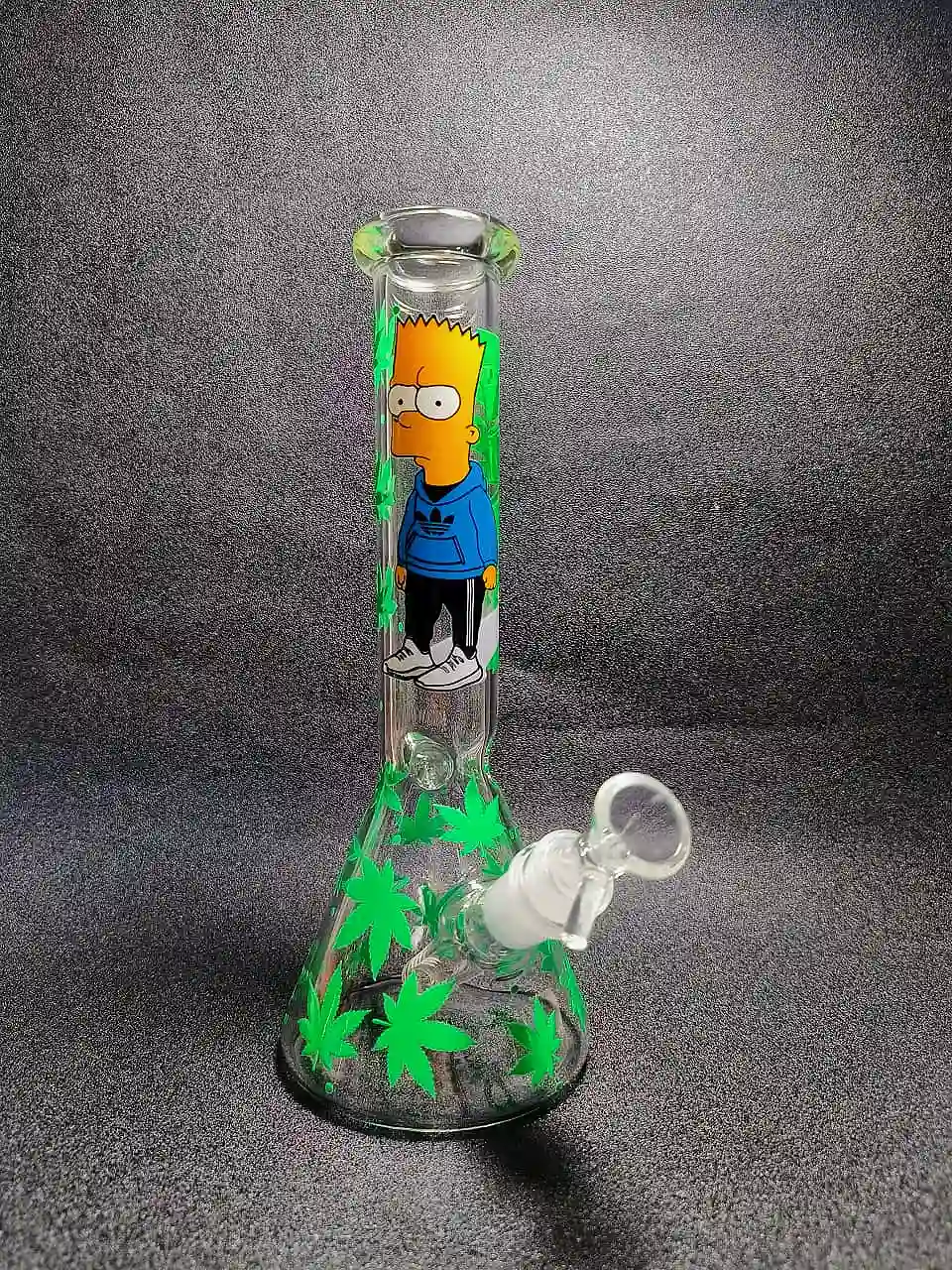 10" The Simpsons Bart Street Leaf 420 Beaker Glass Bong