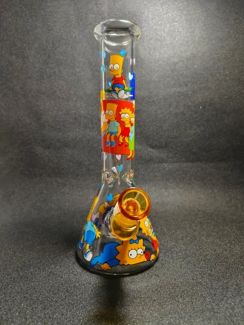 The Simpsons Couch Scene Beaker Glass Bong