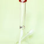 14" Beaker Bong 7mm Thick with Northstar Red Accents